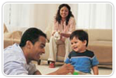 family of three
