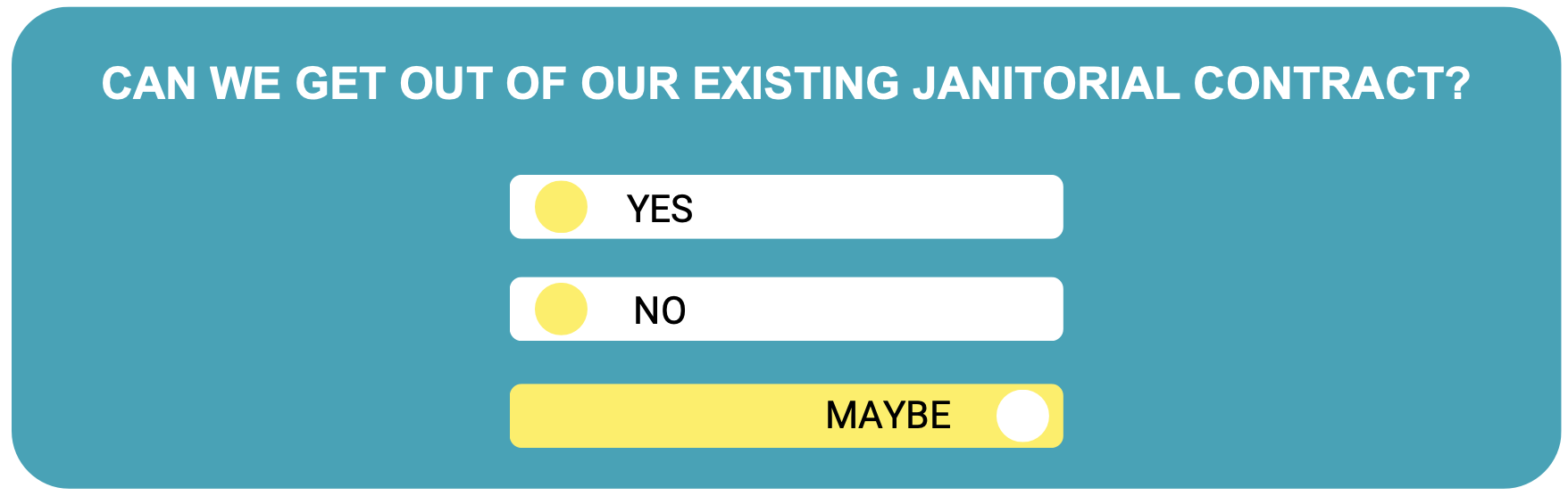 Janitorial contract